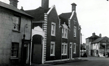 The Old Road frontage of the Railway Hotel in the 1960s